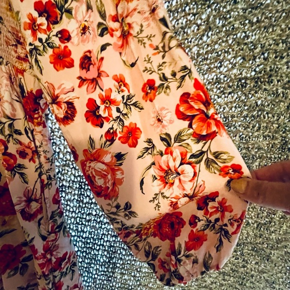 Floral Puffy sleeve babydoll dress - Picture 8 of 8